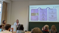 Eine Präsentation über digitale Zwillinge und Herzmodellierung.